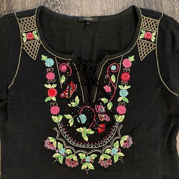 Escada embroidered detail blouse - Picture 4 of 9